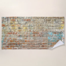 Toalla de playa de diseño de ladrillo