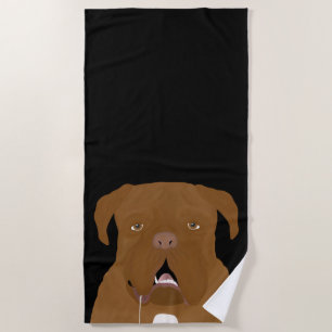 Toalla de playa de Dogue de Bordeaux