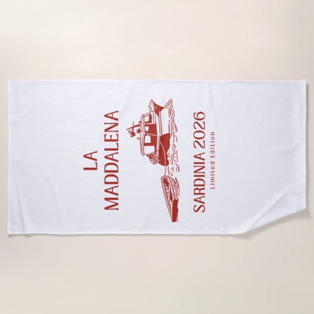 Toalla de playa de edición limitada La Maddalena 2 (Anverso)