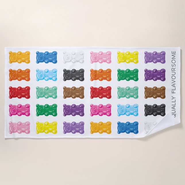 Toalla de playa de Equality Gummy Bears (Anverso)