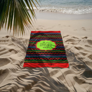 Toalla de Playa de Eventos Personalizados Tequila 