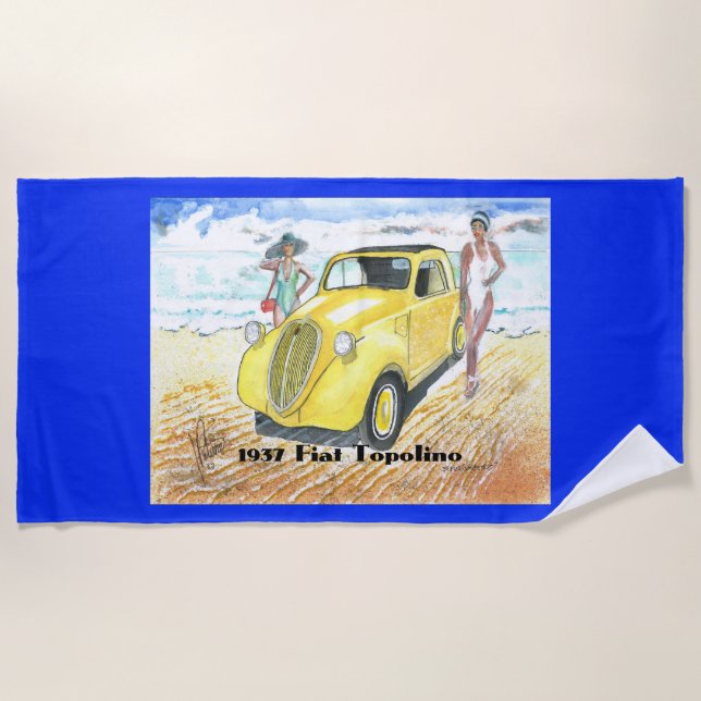 Toalla de playa de Fiat Topolino de 1937