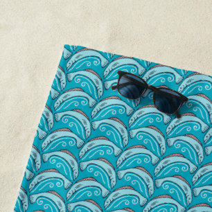 Toalla de playa de Fish Blue