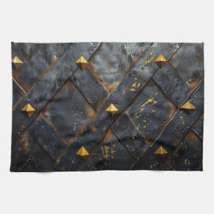 Toalla de playa de fondo de acero quemado