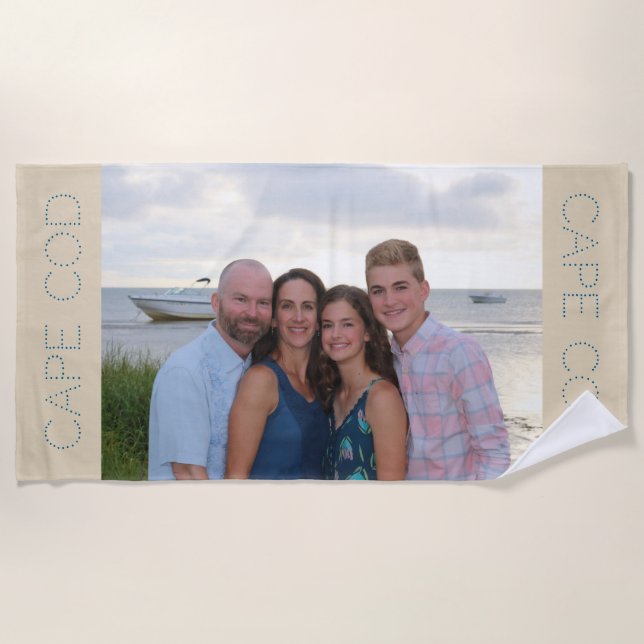 toalla de playa de foto personalizado - regalo per (Anverso)