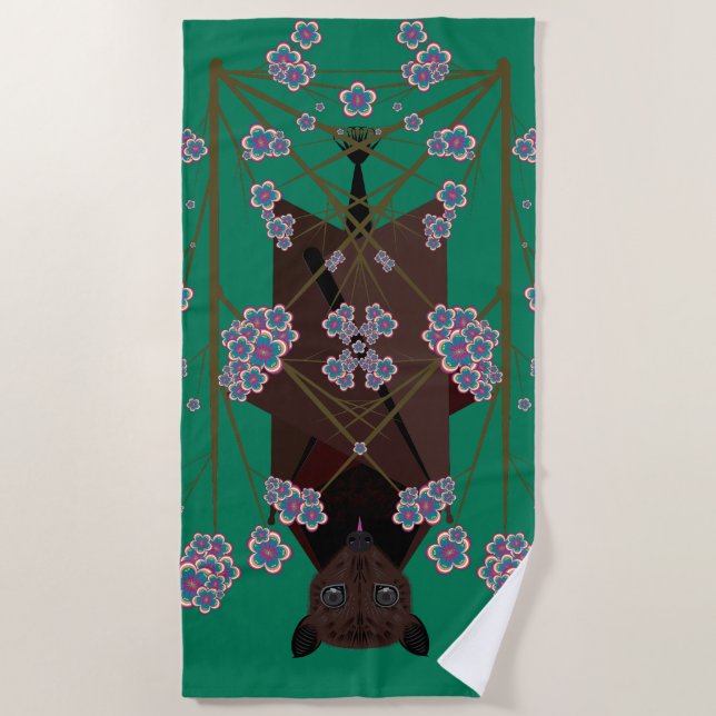 Toalla de playa de Fox Jade (Anverso)