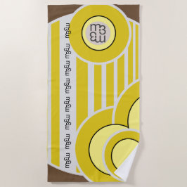 Toalla de playa de GELATO AL LIMONE | m3galleryStu