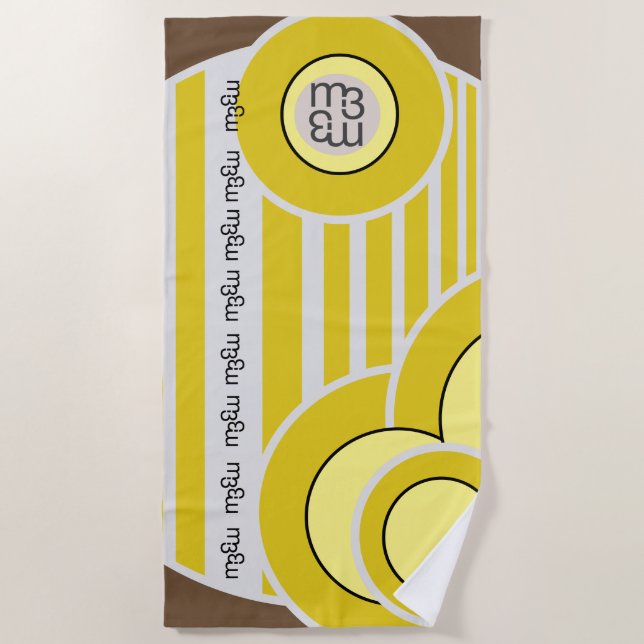 Toalla de playa de GELATO AL LIMONE | m3galleryStu (Anverso)