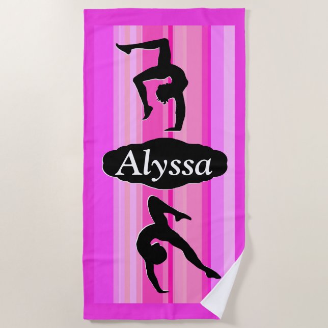 TOALLA DE PLAYA DE GIMNASTICS PERSONALIZADA DE COL (Anverso)