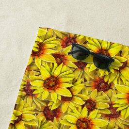 Toalla de playa de girasol