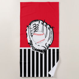 Toalla de playa de Glove de béisbol