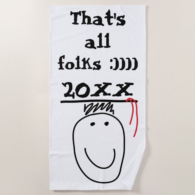 Toalla de playa de grado (Anverso)