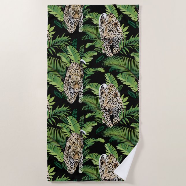 Toalla de playa de Guay Leopards Pattern (Anverso)