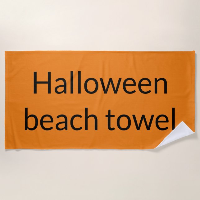Toalla de playa de Halloween (Anverso)