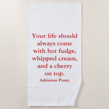 Toalla de playa de Hot Fudge