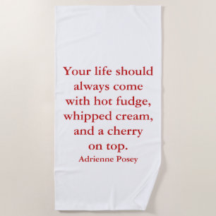 Toalla de playa de Hot Fudge