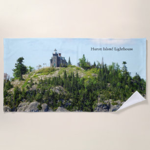 Toalla de playa de Huron Island Lighthouse