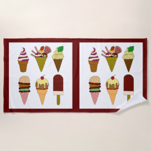 Toalla De Playa De Ice Cream Choice