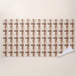 Toalla de playa de la ardilla de tierra del