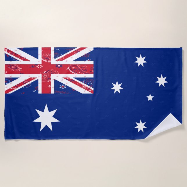 Toalla de playa de la bandera de Australia (Anverso)
