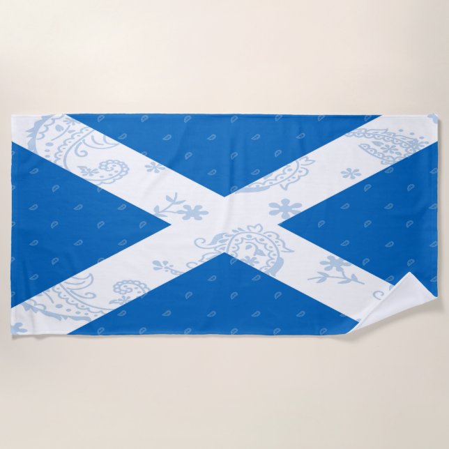 Toalla de playa de la bandera de Escocia (Anverso)