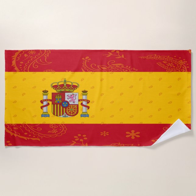 Toalla de playa de la bandera de España (Anverso)