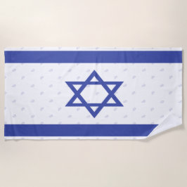 Toalla de playa de la bandera de Israel