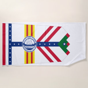 Toalla de playa de la bandera de la ciudad de Tamp