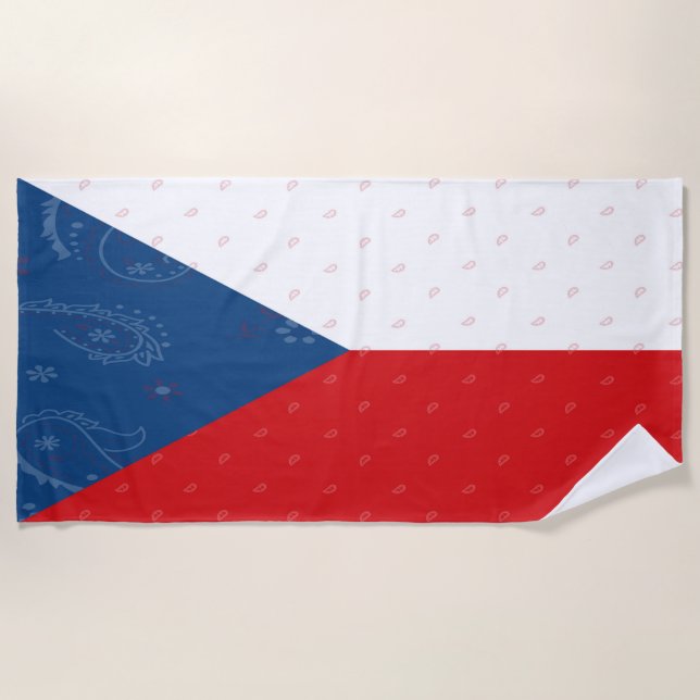 Toalla de playa de la bandera de la República (Anverso)