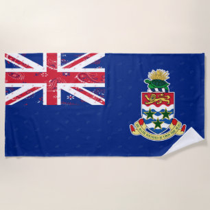 Toalla de playa de la bandera de las Islas Caimán