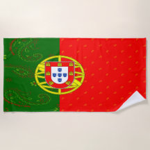 Toalla de playa de la bandera de Portugal