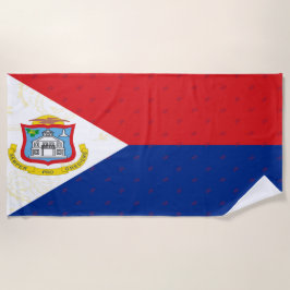 Toalla de playa de la bandera de Sint Maarten