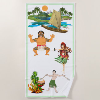 Toalla de playa de la escena de Tahití