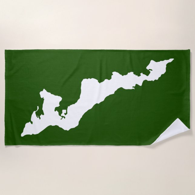 Toalla de playa de la Isla de los Pescadores - Bla (Anverso)