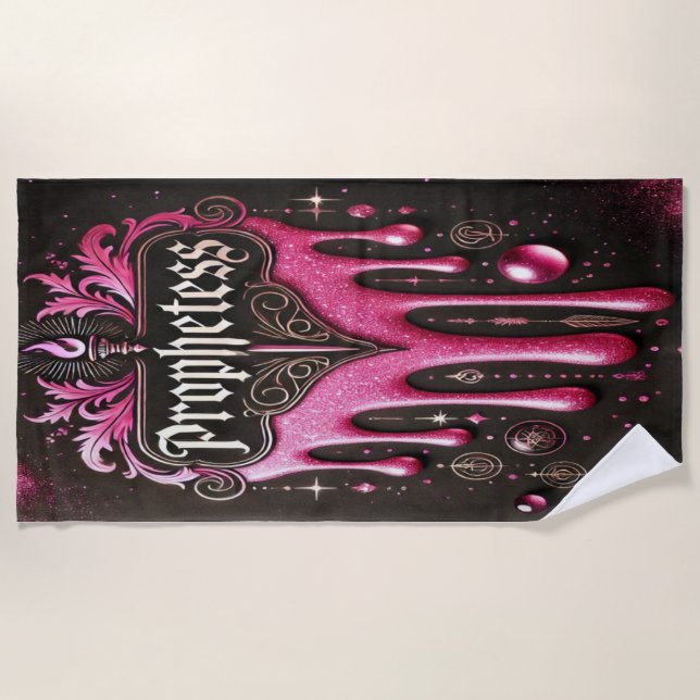 Toalla de playa de la "Profetisa": Secarse con con (Anverso)