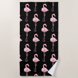Toalla de playa de la serie Flamingo tierno diseño