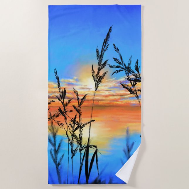 Toalla de playa de Lake Sunset (Anverso)