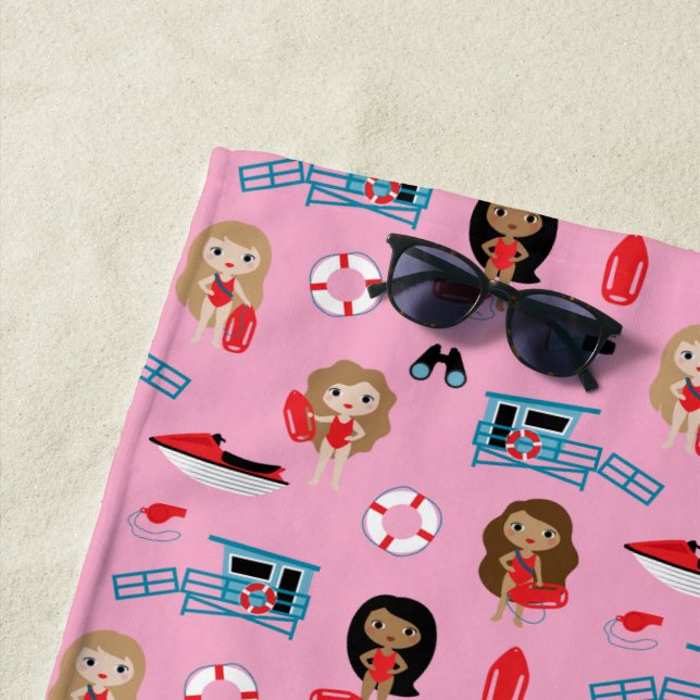 Toalla de playa de Lifeguard (In situ)