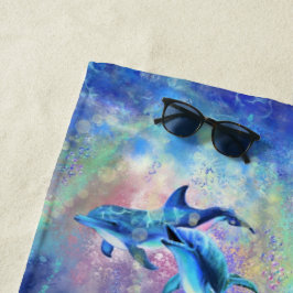 Toalla de playa de los delfines