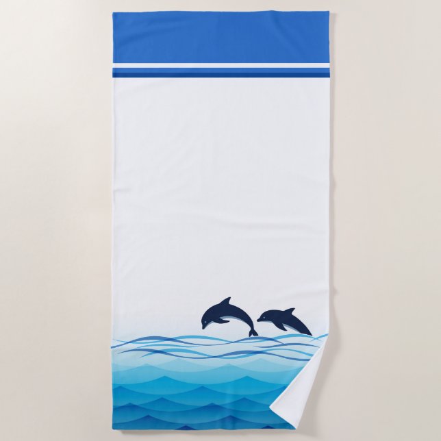 Toalla de playa de los delfines (Anverso)