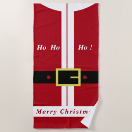 Toalla de playa de los Navidades de Santa Claus