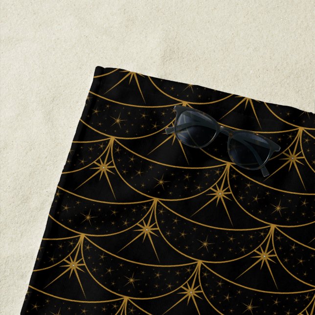 Toalla de playa de lunas y estrellas (In situ)