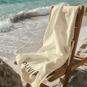 Toalla de playa de mantequilla personalizada   Nom