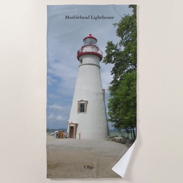 Toalla de playa de Marblehead Lighthouse (Anverso)