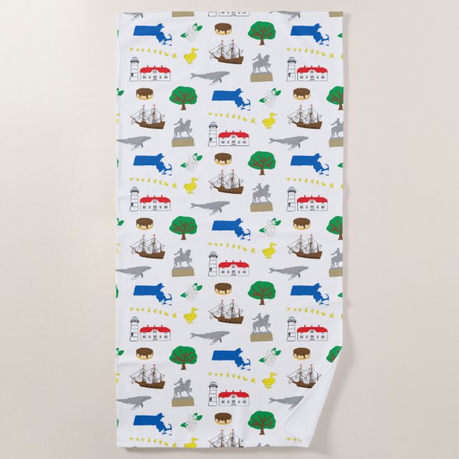 Toalla de playa de Massachusetts (Anverso)