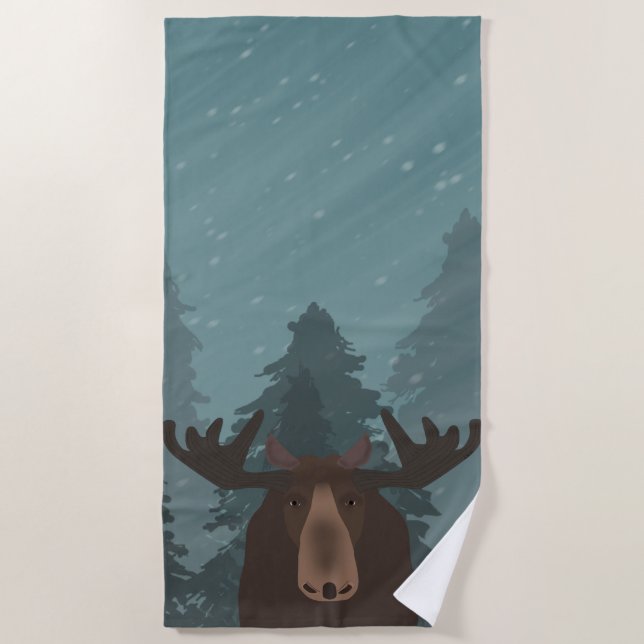 Toalla de playa de Moose (Anverso)