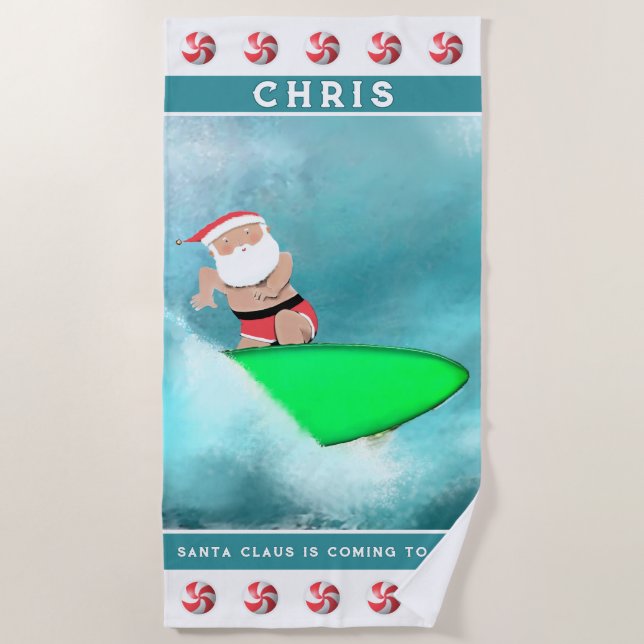 Toalla de playa de Navidad (Anverso)