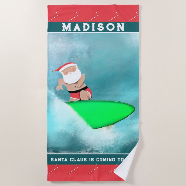 Toalla de playa de Navidad (Anverso)