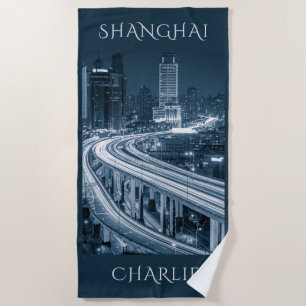Toalla de playa de nombre propio de Shanghai Overp