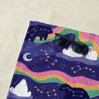 Toalla de playa de Northern Lights